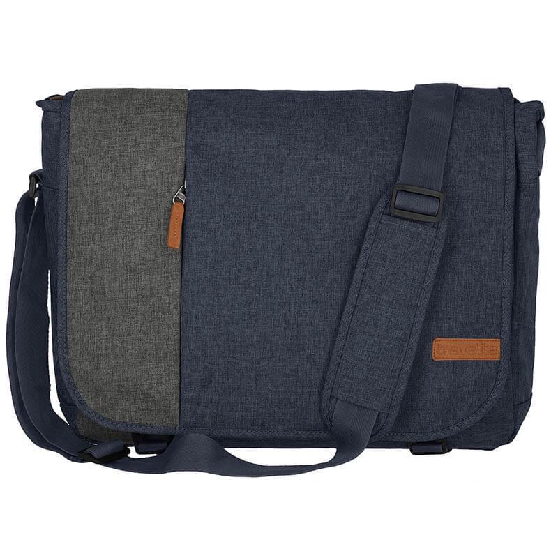 Сумка чоловіча Travelite Basics Messenger із відділенням для ноутбука 15" 14 л Navy (TL096346-20) - фото 2