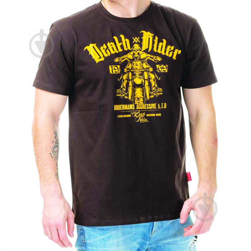 Футболка Dobermans Death Rider TS57BN XXXL Коричневый (TS57BN-XXXL) - фото 1