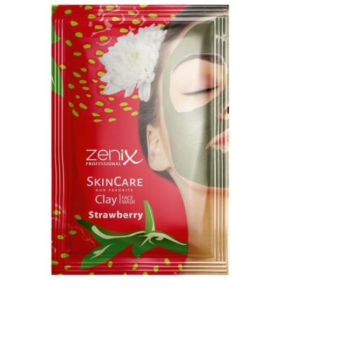 Маска для лица Zenix Глиняная с ароматом клубники 20 г (411509)