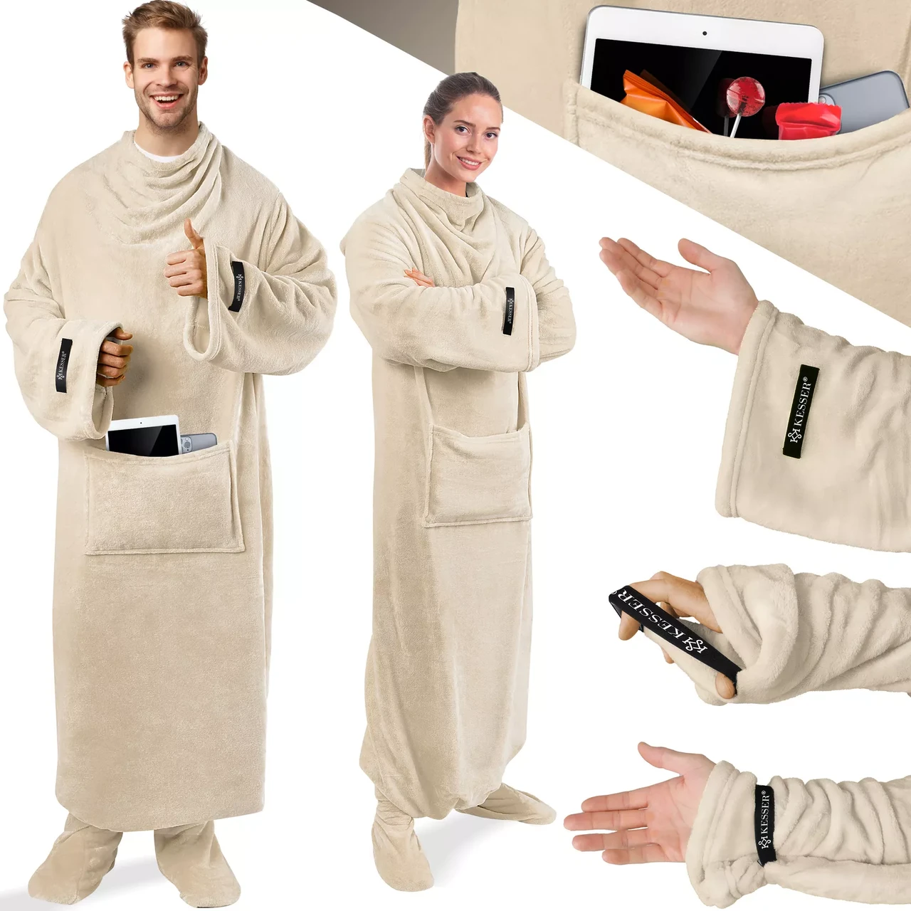 Ковдра-плед KESSER 200x140 см (225262457139be-200x140) - фото 2 Ковдра-плед KESSER 200x140 см (225262457139be-200x140) - фото 2