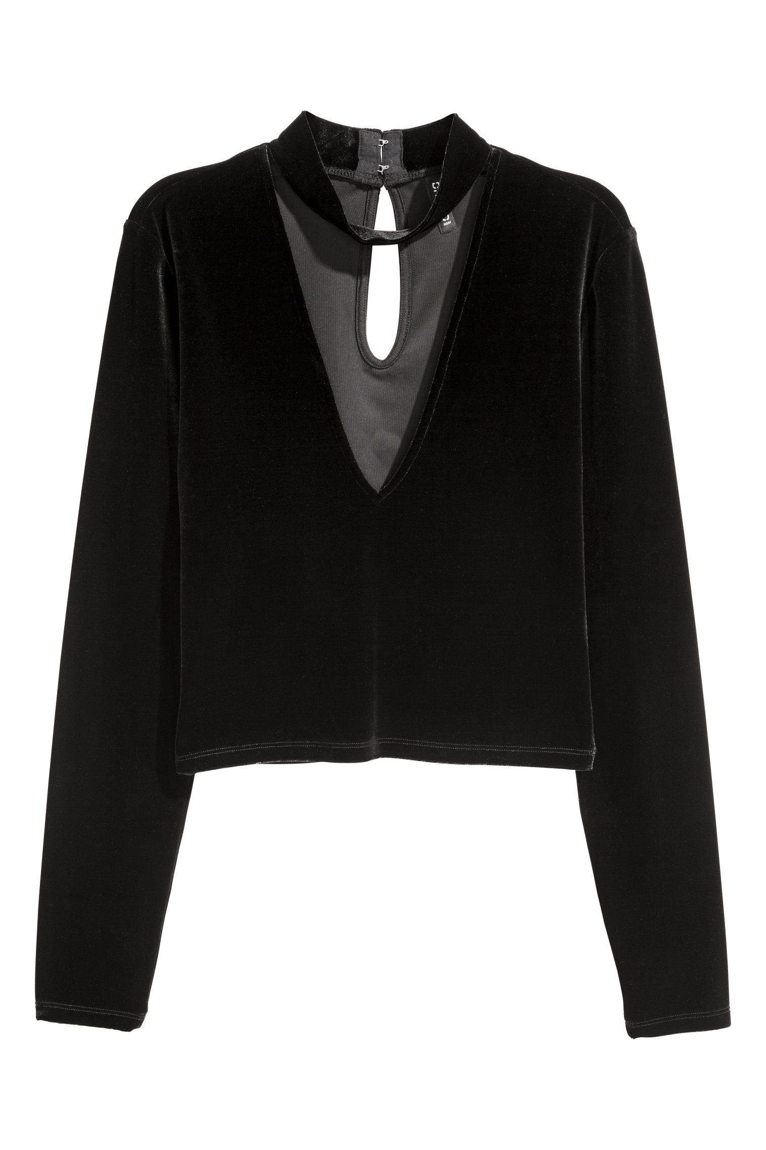 Блуза H&M XS Черный (1606527601)