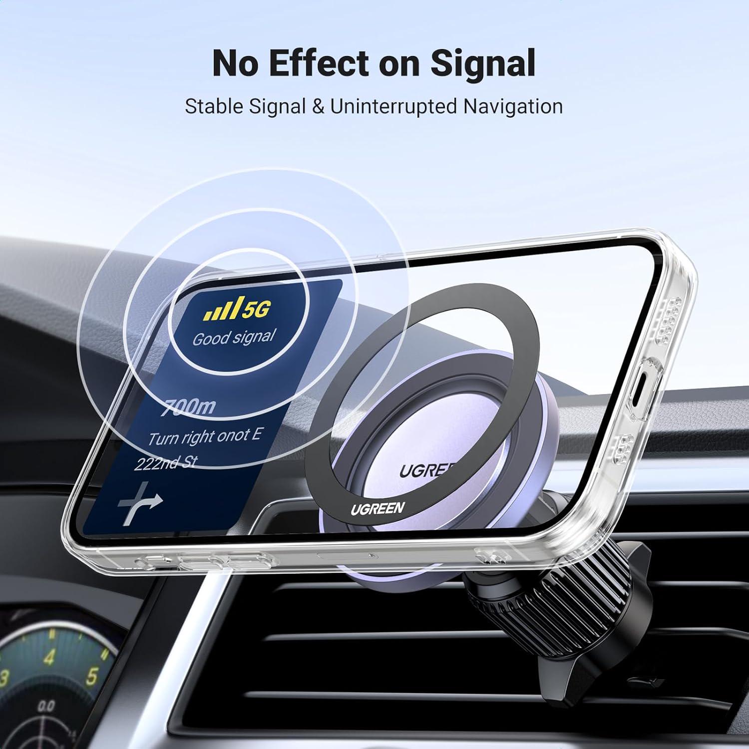 Пластина для телефонов металлиеская UGREEN LP428 совместима с чехлами для iPhone/Galaxy Black (25766) - фото 3 Пластина для телефонов металлиеская UGREEN LP428 совместима с чехлами для iPhone/Galaxy Black (25766) - фото 3