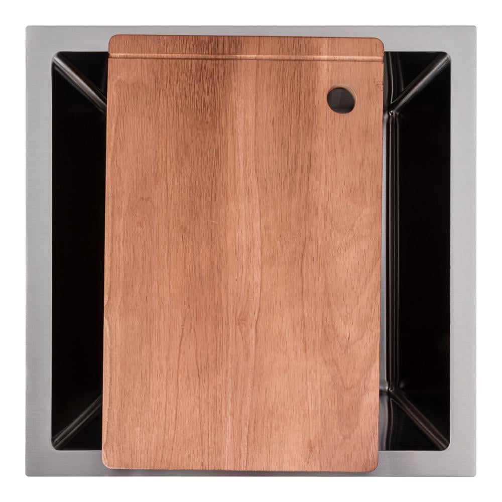 Мийка кухонна Valeso Handmade монтаж під стільницю 44х44 см - фото 5