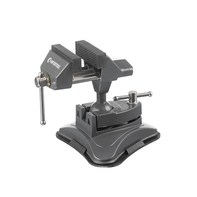 Тиски универсальные Intertool HT-0096 шарнирные 70 мм 360° вакуумное крепление (130369)