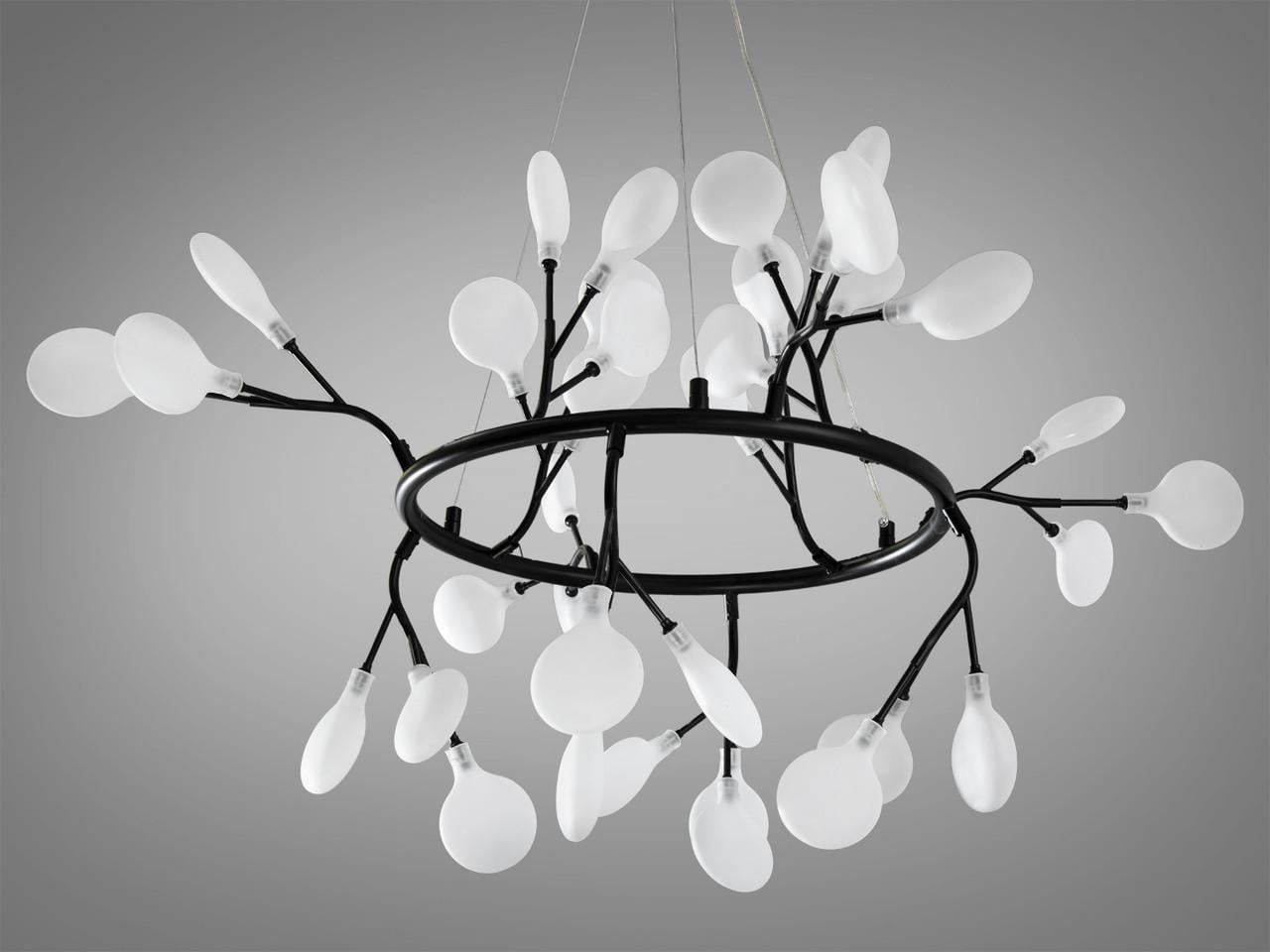 Люстра підвісна Diasha Y889-36A BK Світлячок АРТ ДЕКО на 36 ламп Чорний (31424329)