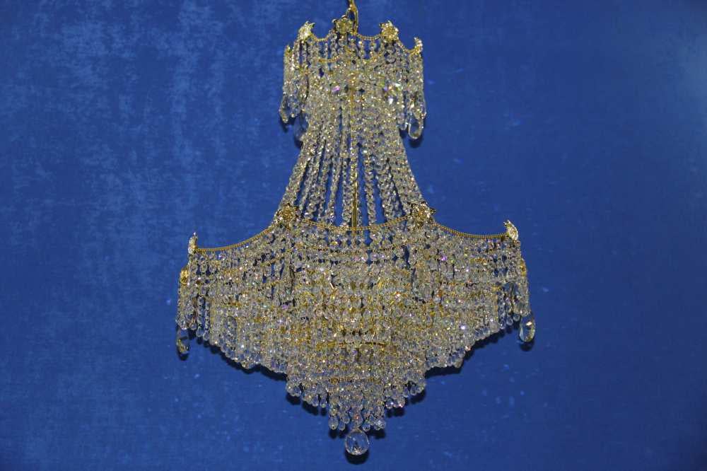 Кришталева люстра L71283/9A DG Золото/Білий (AN000671)