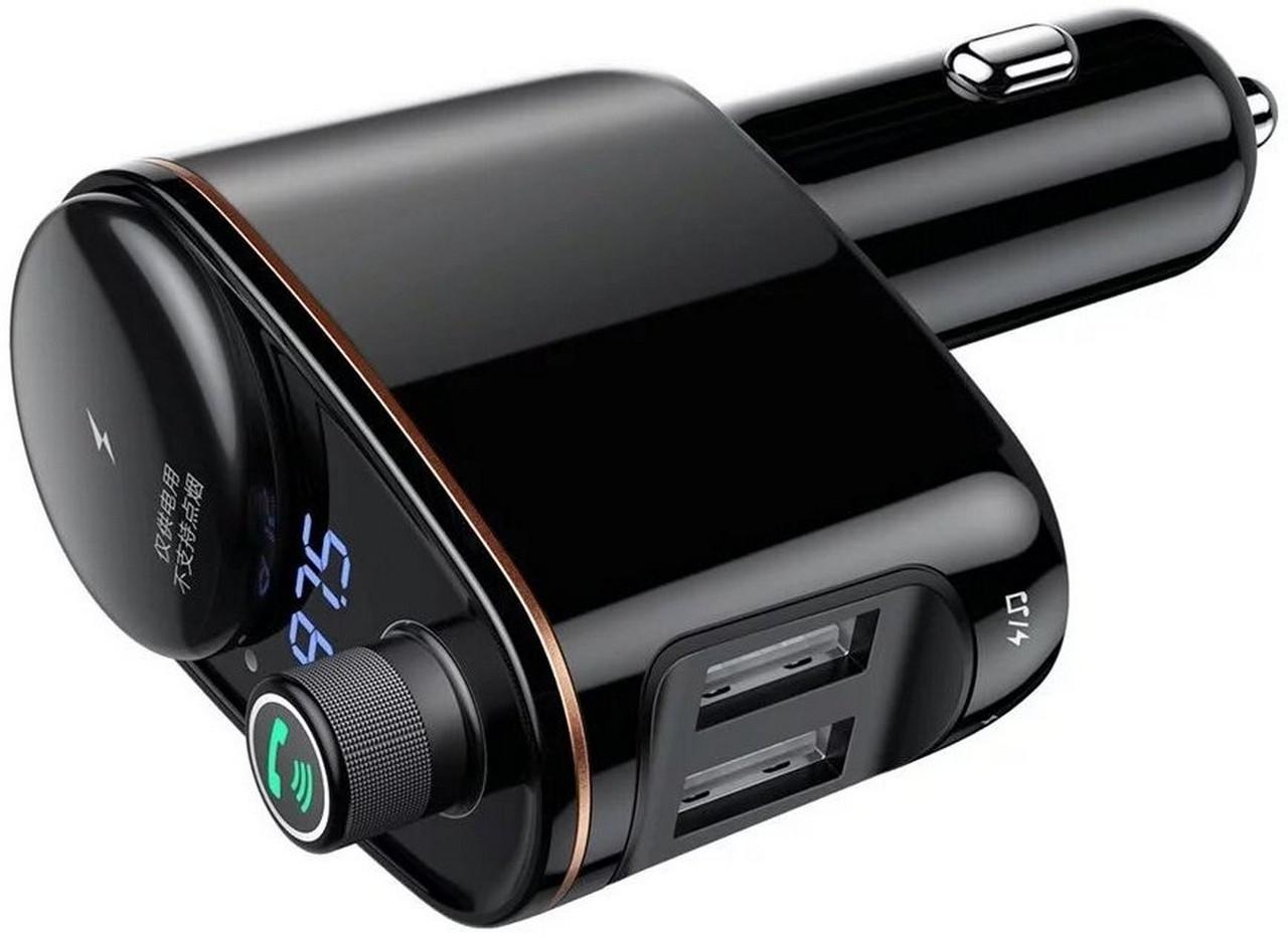 Трансмиттер FM Baseus Locomotive Bluetooth MP3 Charger 2xUSB 3,4a Black (CCALL-RH01) - фото 3