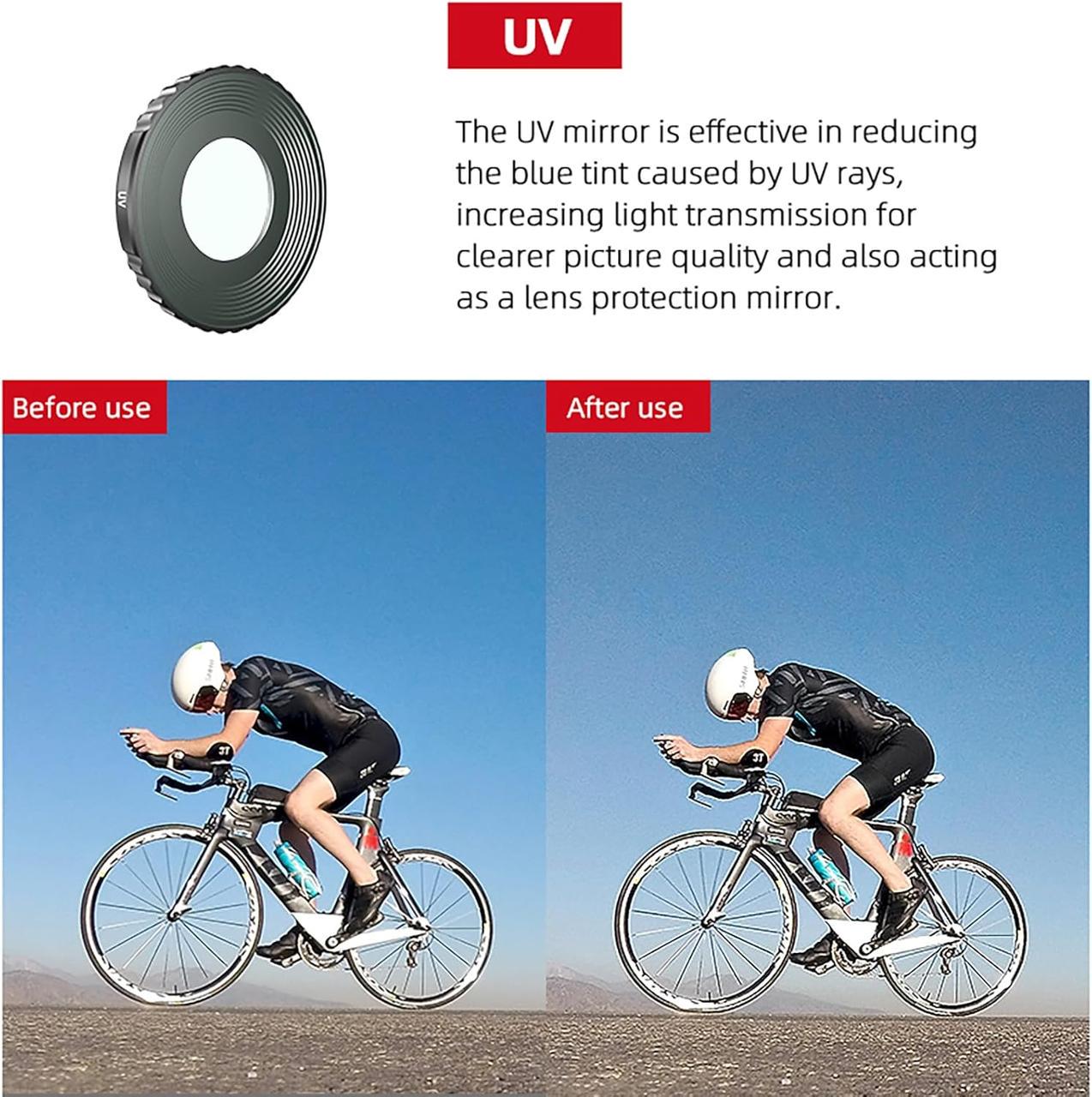 Світлофільтр об'єктиву професійний UV захисний для DJI OSMO Action 3 4 5 - фото 5 Світлофільтр об'єктиву професійний UV захисний для DJI OSMO Action 3 4 5 - фото 5