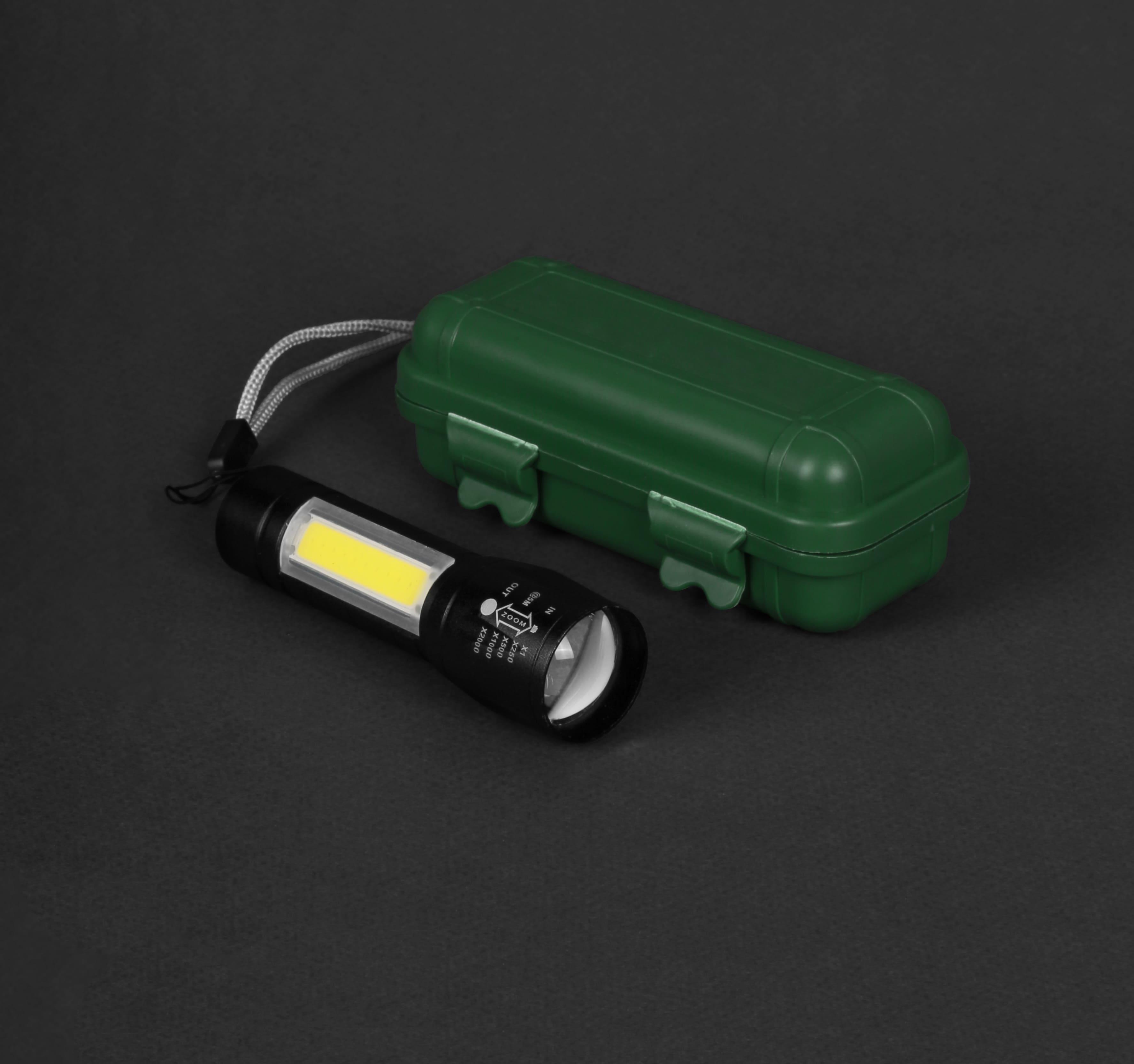 Фонарик ручной металлический MiniLight на аккумуляторе 1x18650 1200 mAh (EG9202-08) - фото 3