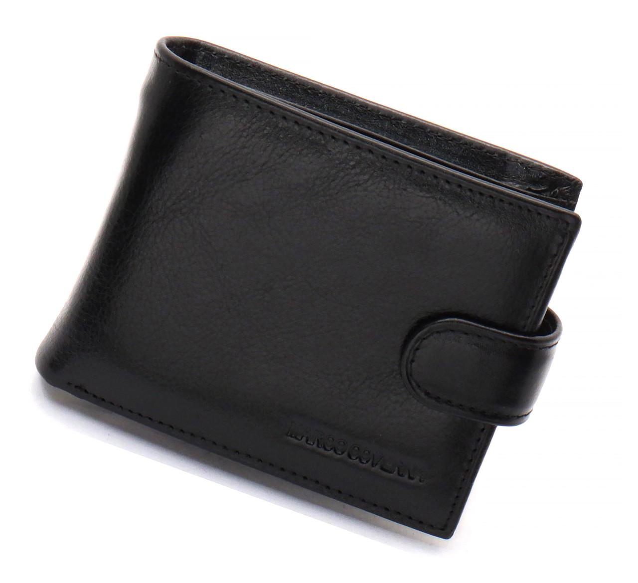 Портмоне мужское Marco Coverna кожаное с зажимом для денег Черный (MC-2006H-1) - фото 3