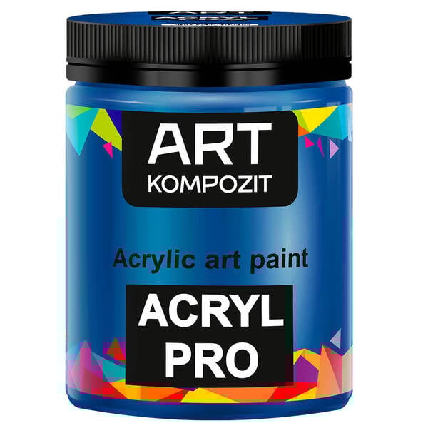 Акриловая краска ART Kompozit 370 430 мл Кобальт синий светлый (KT370) - фото 1