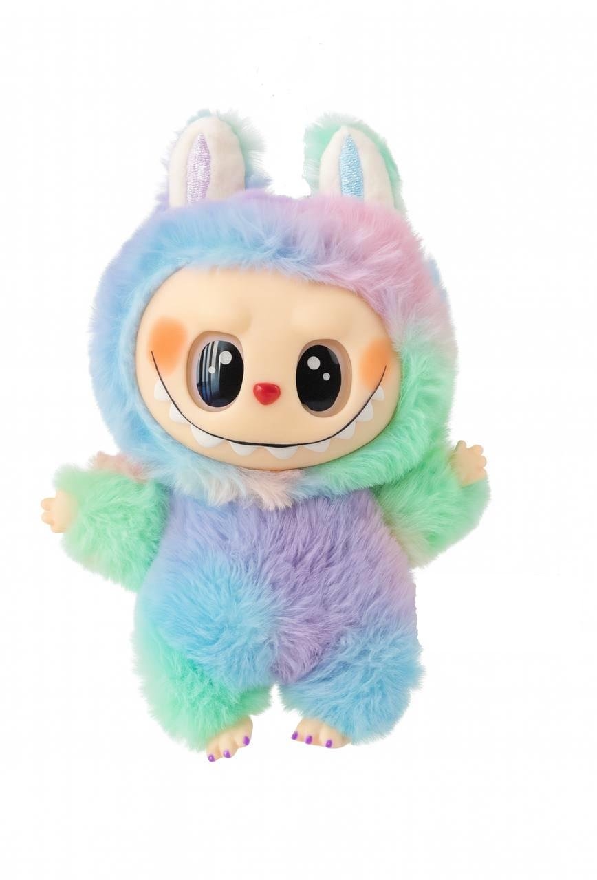 Мягкая игрушка сюрприз POP MART Labubu Big into Energy 4 сезон с подсветкой и музыкой 16 см брелок (Лабубу v4)