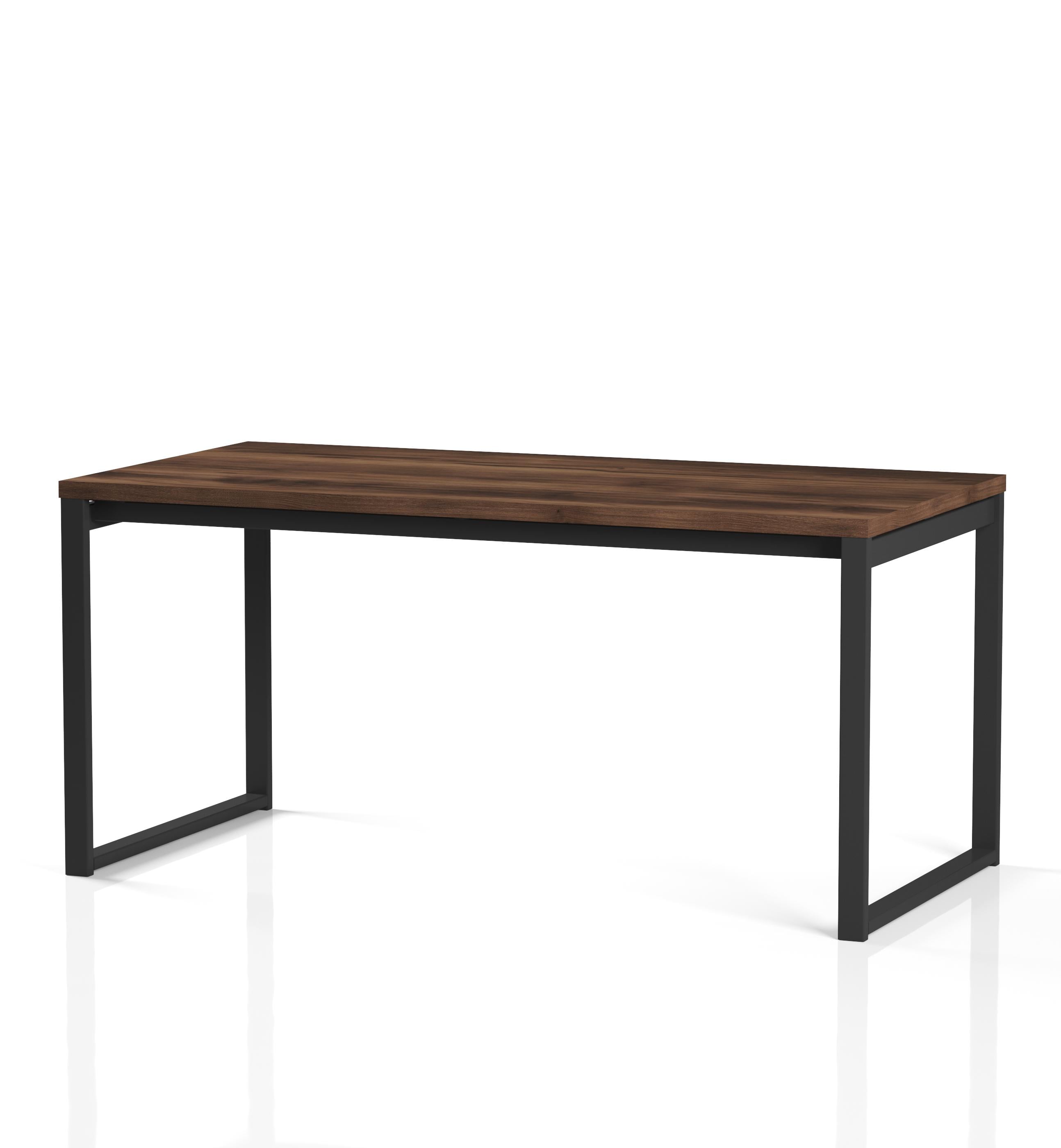 Стол прямой лофт ОП-182 Orange-Line Черный/Дуб Барокко Ристретто (404550)