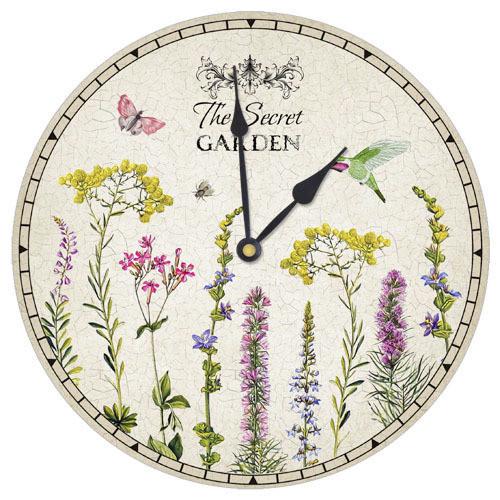 Часы настенные круглые Presentville Полевые цветы 36 см (CHR K 15M031)