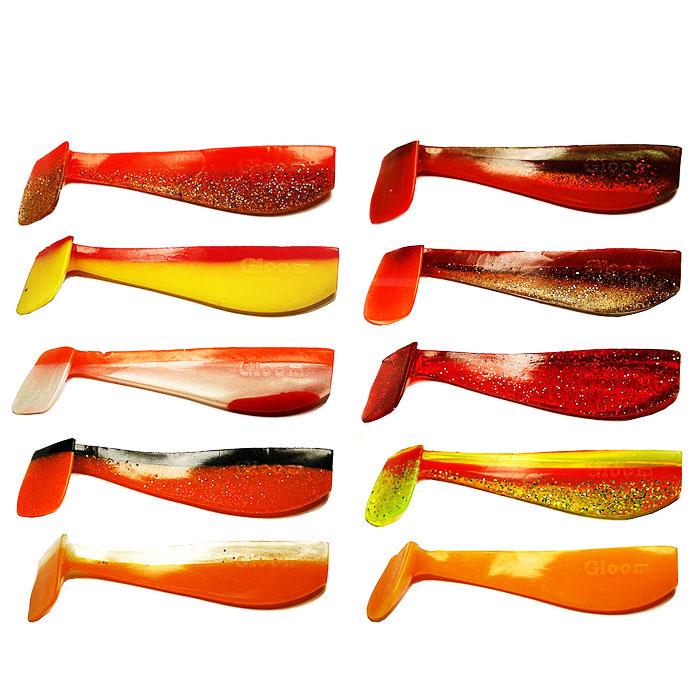 Набор виброхвостов Fox Gloom Assorti №7 силиконовых съедобные 8 см 10 шт. (10487)