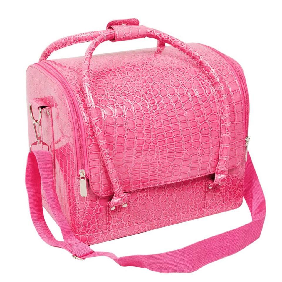 Бьюти кейс для косметики 30х26х23 см Pink (JB12715)