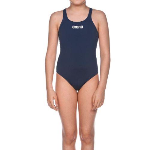 Купальник для девочек Arena SOLID SWIM PRO JR 128 см Синий/Белый (‎3468335593579) - фото 4