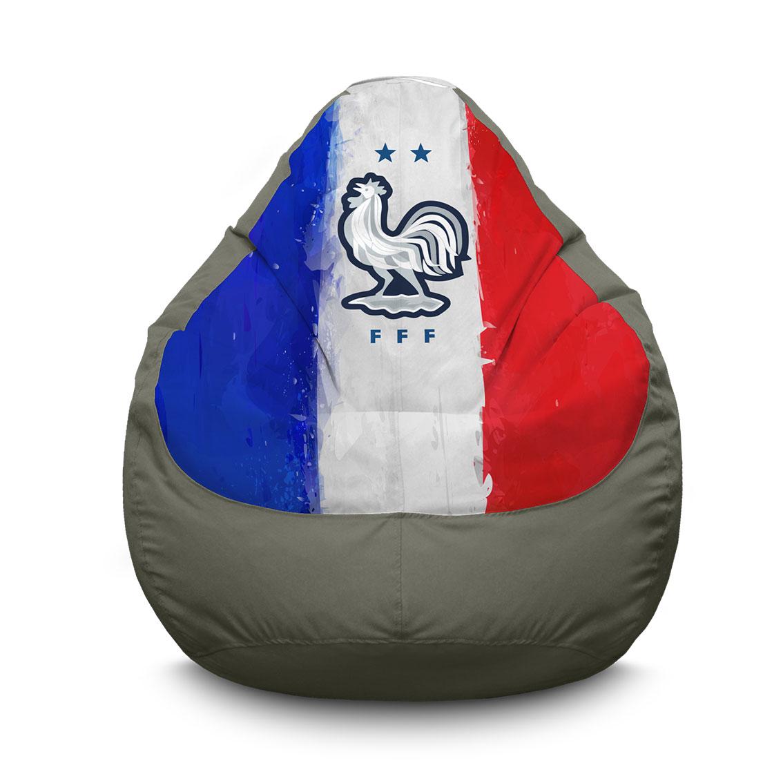 Кресло мешок iPuff Сборная Франции Оксфорд XL 80x110 см Серый Кресло мешок iPuff Сборная Франции Оксфорд XL 80x110 см Серый