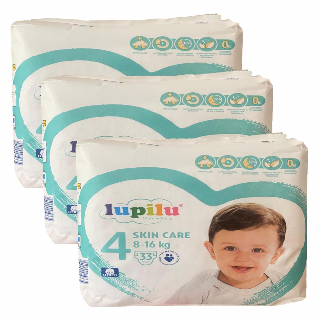 Підгузки дитячі Lupilu Skin Care 4 Maxi 8-16 кг 99 шт. (2564234754)