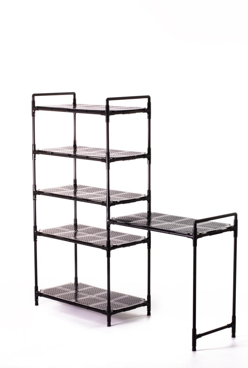 Стеллаж для одежды и обуви HallBox с полками и дополнительной приставкой под мелочи (2616443432)