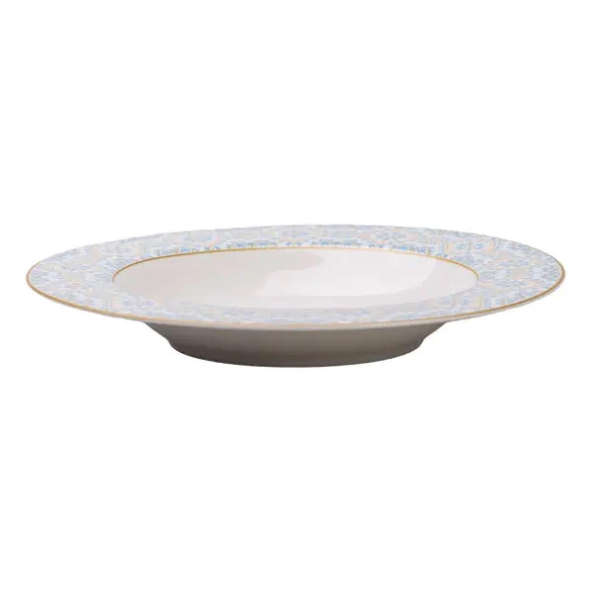 Тарілка керамічна супова з орнаментом HP-7-739 21,5 см (A-033223) - фото 5 Тарілка керамічна супова з орнаментом HP-7-739 21,5 см (A-033223) - фото 5