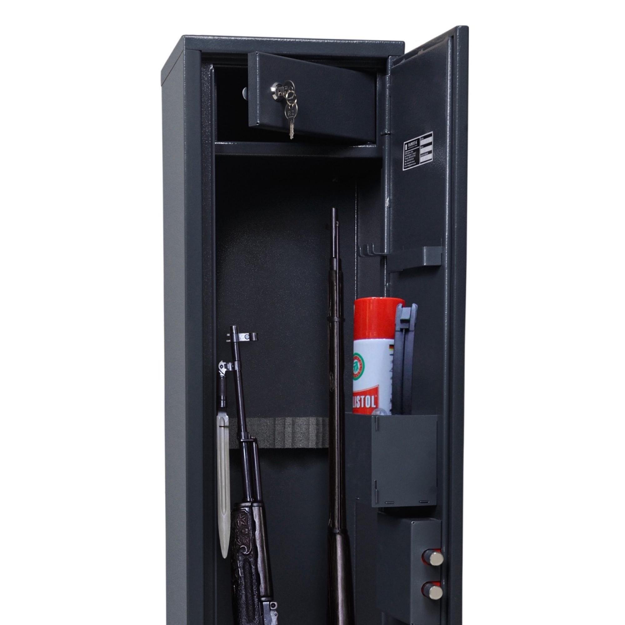Сейф збройовий Griffon GLT.125.К для травматичної зброї (2-12-GLT.125.К) - фото 4 Сейф збройовий Griffon GLT.125.К для травматичної зброї (2-12-GLT.125.К) - фото 4