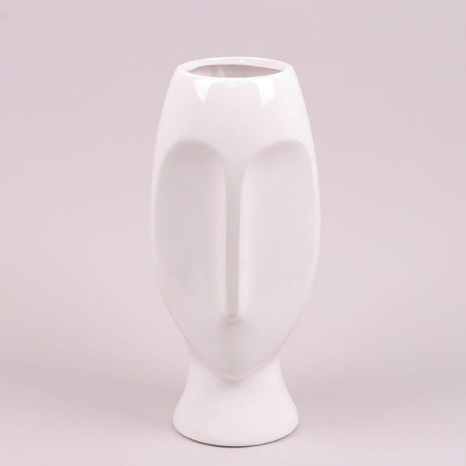 Ваза керамическая Flora 33 см Белый (21203)
