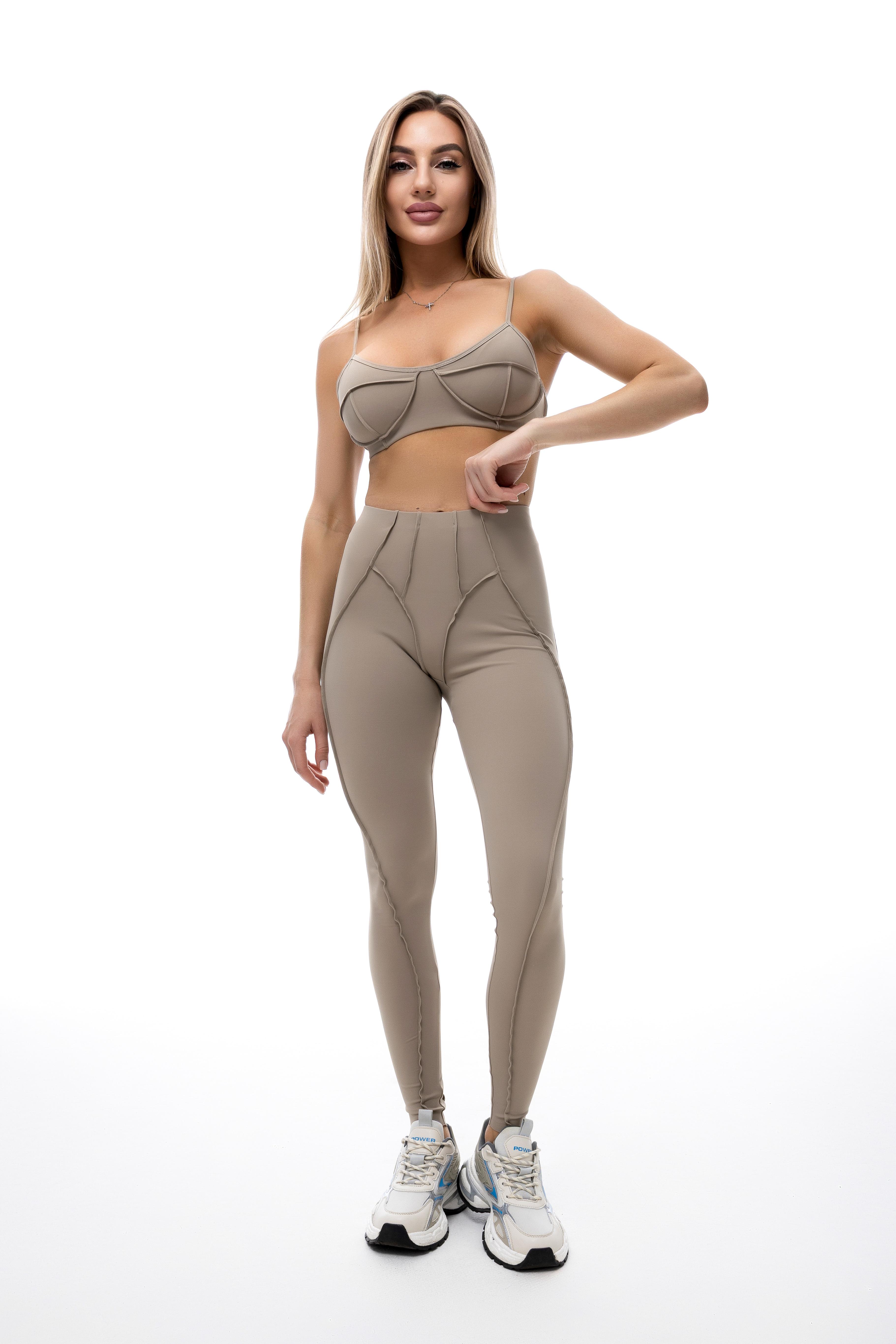 Спортивный костюм женский U:na STASY 345601 M/L Бежевый