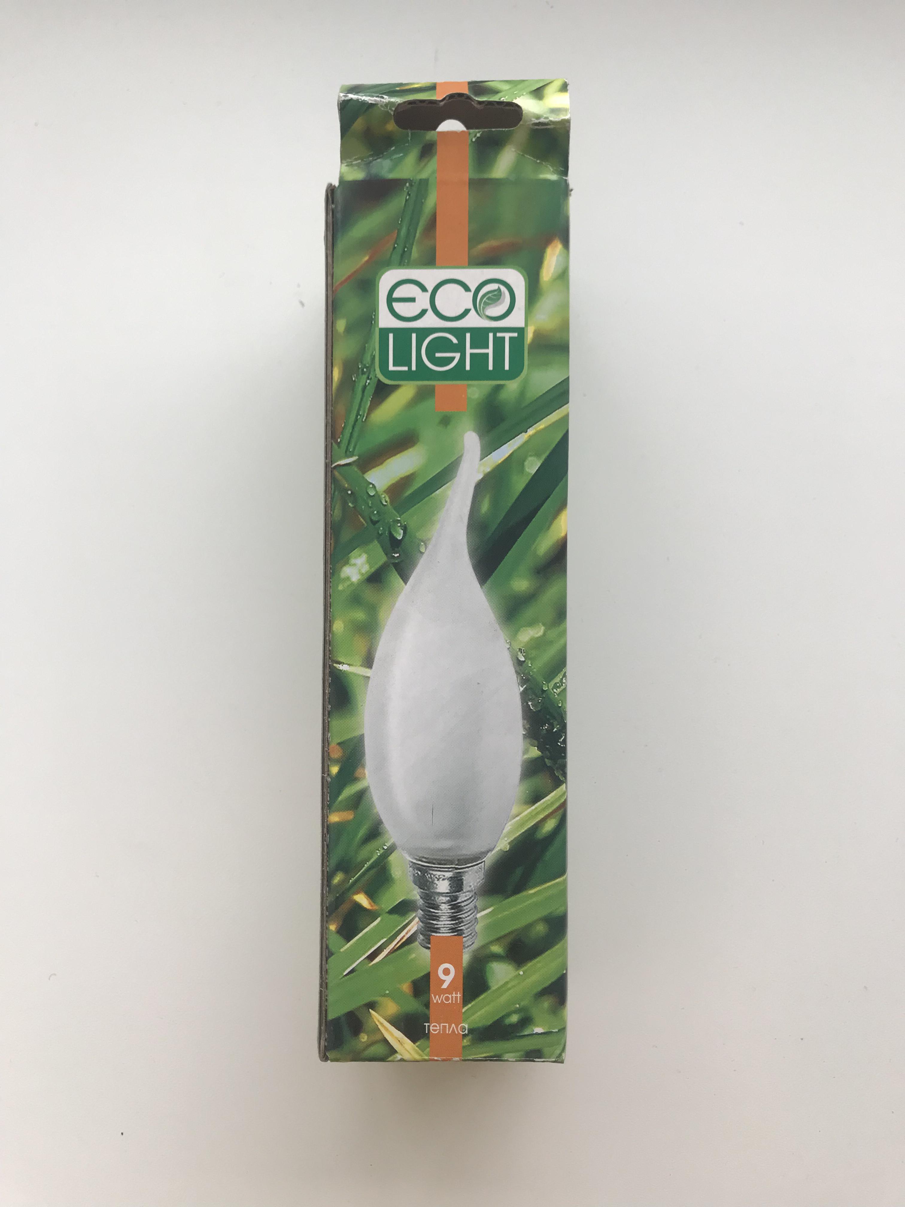 Лампа энергосберегающая Ecolight свеча на ветру 9 Вт E14 2700К Теплый мягкий желтый (20409119) - фото 3 Лампа энергосберегающая Ecolight свеча на ветру 9 Вт E14 2700К Теплый мягкий желтый (20409119) - фото 3
