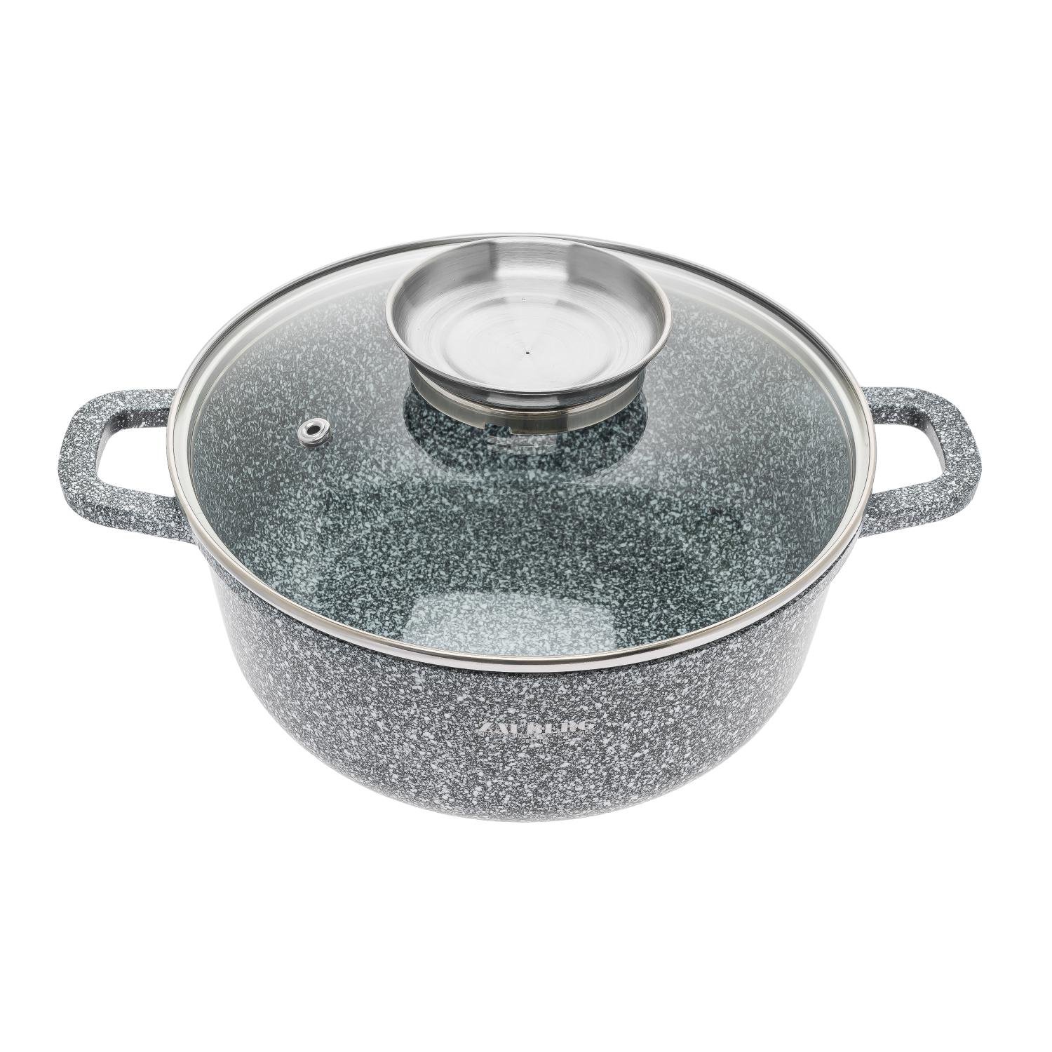 Набір каструль Zauberg 3020/22/24-SN 3 пр. з мармуровим покриттям 3 пр. 2,3/3,2/4,5 л (87702) - фото 8