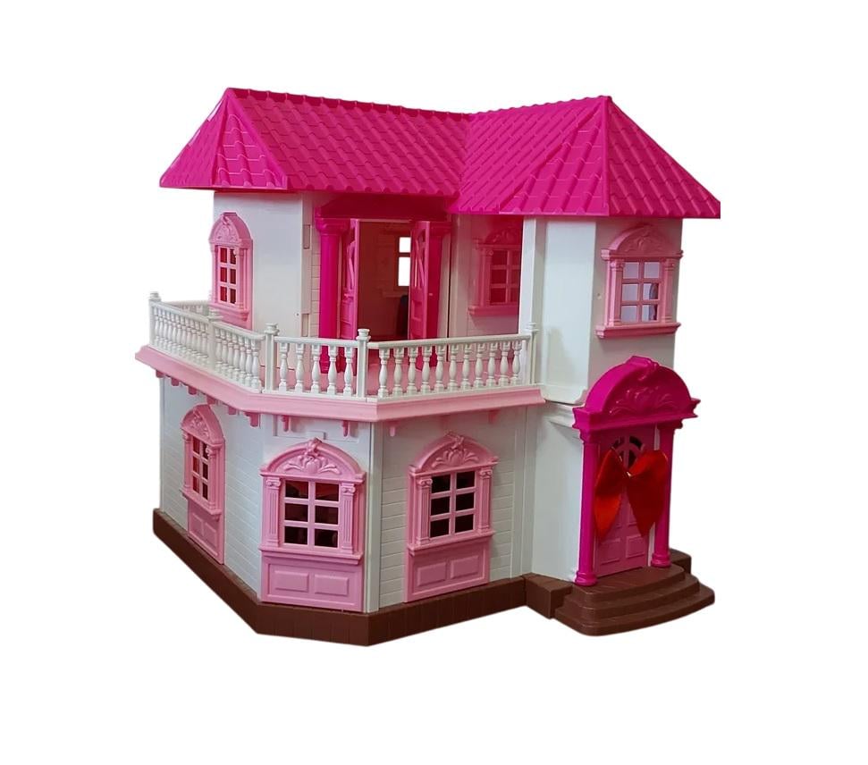 Игровой домик Счастливая семья подсветка/мебель Pink (81943)