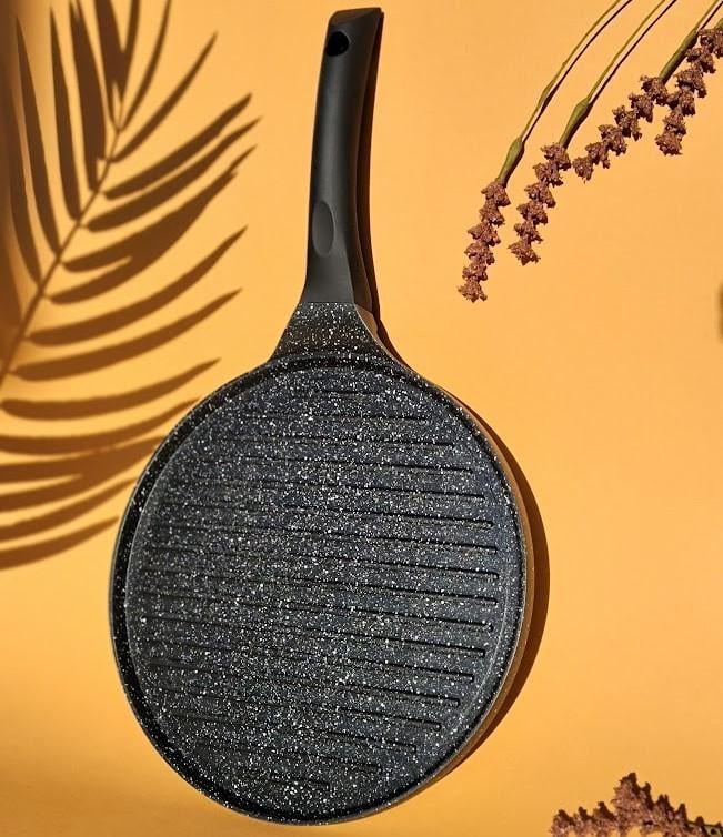 Сковорода гриль Edenberg з мармуровим покриттям 27 см (EB-7518) - фото 3