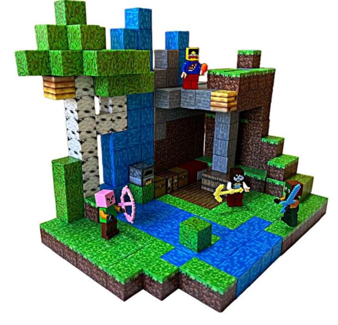 Конструктор з магнітних кубиків Magnetic Cube Водоспад у джунглях 300 шт. (2104618683) Конструктор з магнітних кубиків Magnetic Cube Водоспад у джунглях 300 шт. (2104618683)