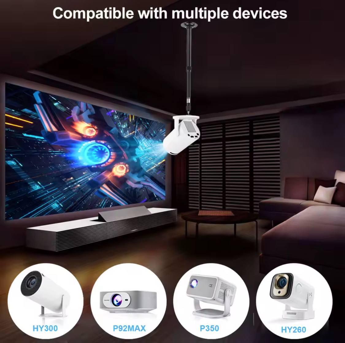 Крепление для проектора универсальное телескопическое металлическое до 3 кг 20-40 см Черный - фото 5 Крепление для проектора универсальное телескопическое металлическое до 3 кг 20-40 см Черный - фото 5