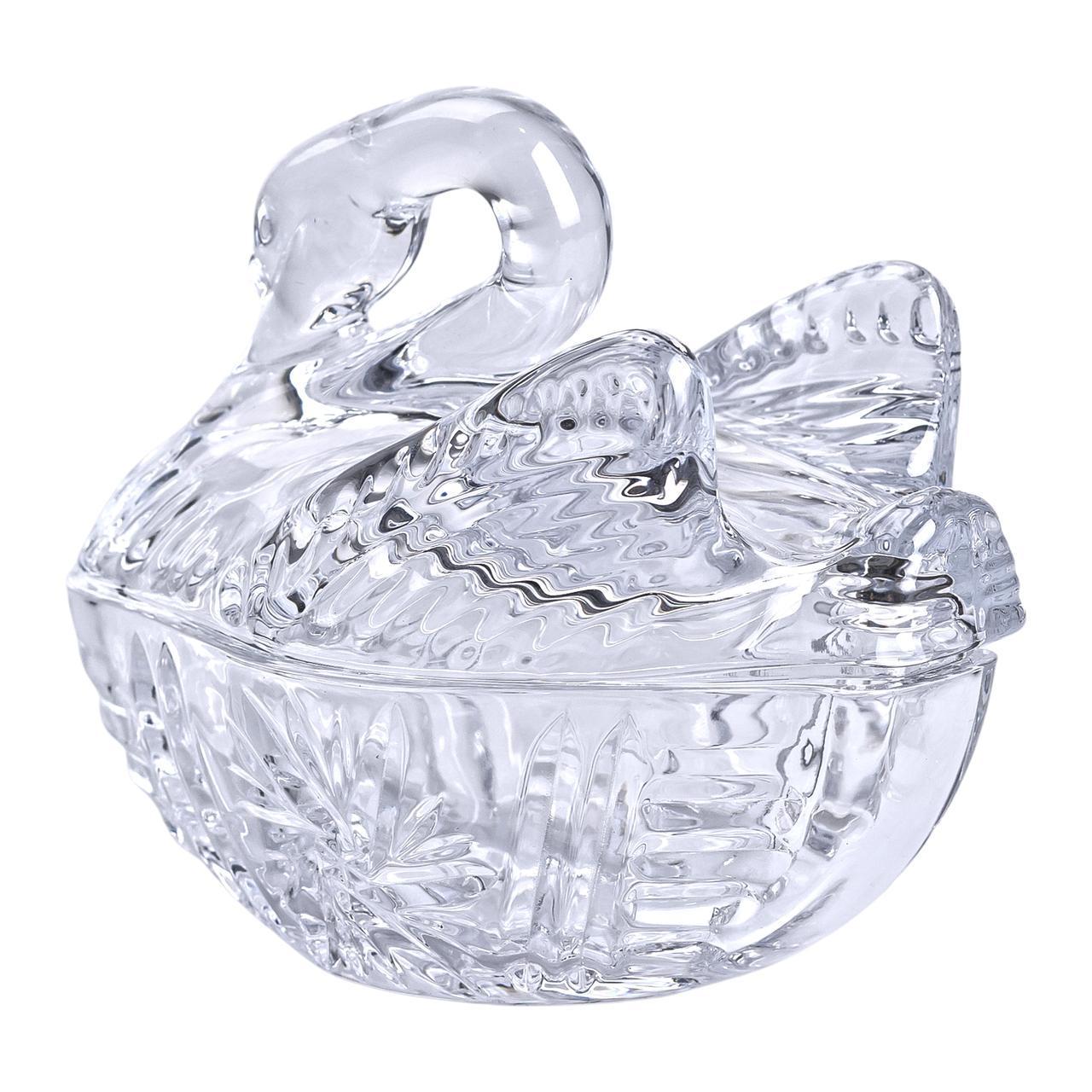 Конфетница стеклянная с фигурной крышкой HP-YH-40 14х9х11 см (A-033641) - фото 2 Конфетница стеклянная с фигурной крышкой HP-YH-40 14х9х11 см (A-033641) - фото 2