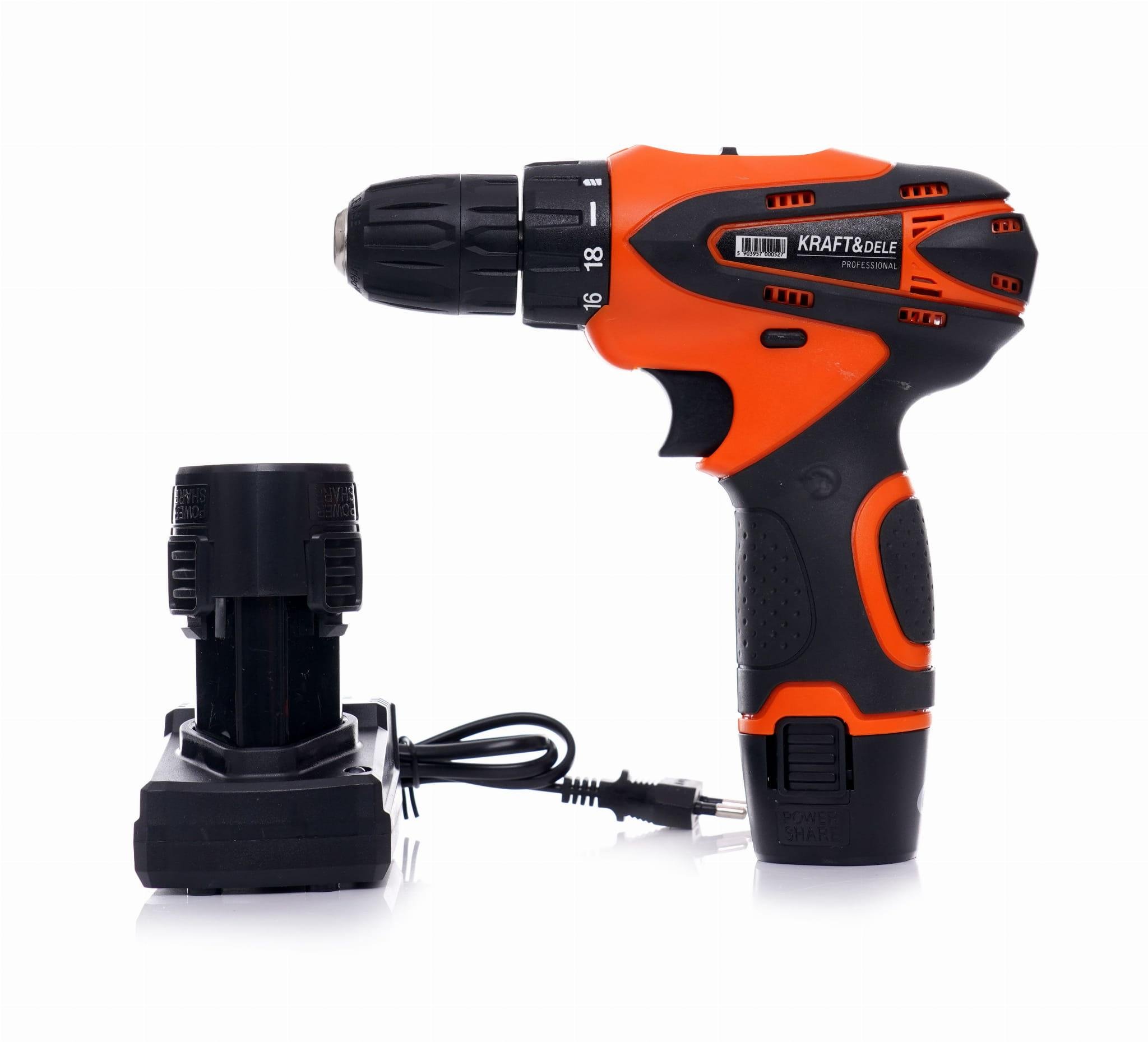 Шуруповерт акумуляторний Kraft&Dele KD3066 18 В 1300 мАг