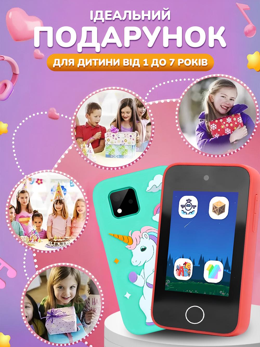 Телефон-іграшка з фотокамерою Andowl P40X1 без SIM-картки Зелений (e5544bc2) - фото 9