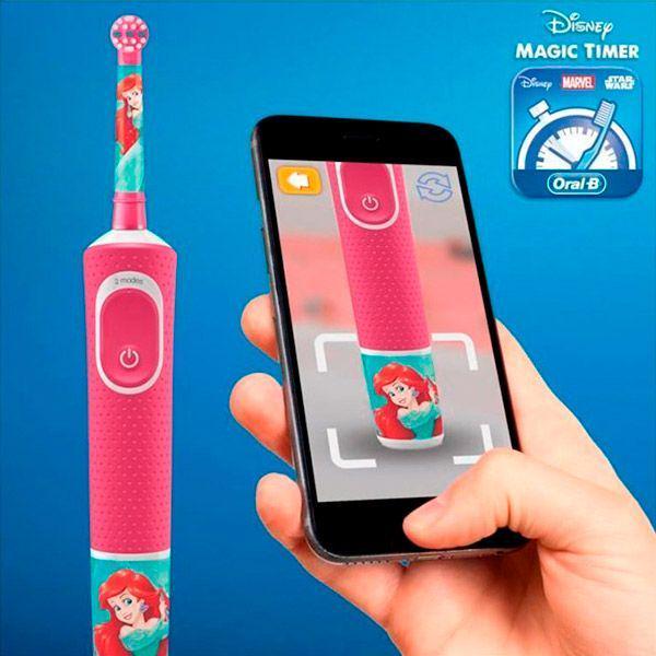 Щетка зубная электрическая Oral-B D100 Kids Princess Soft - фото 8