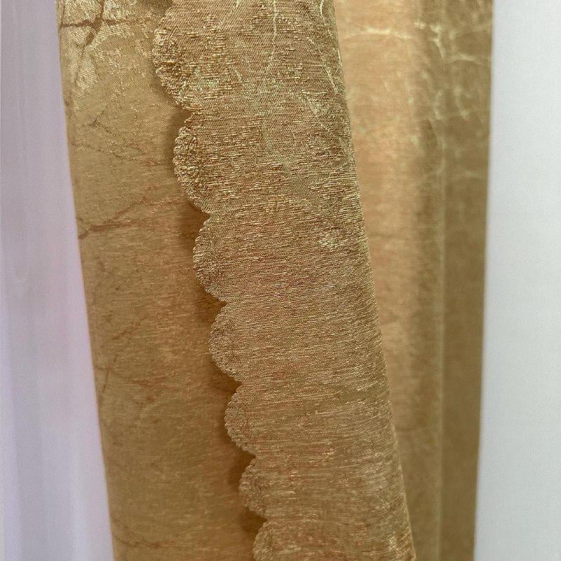 Шторы Лорен жаккардовые 1,5х2,7 м 2 шт. Золотой - фото 4 Шторы Лорен жаккардовые 1,5х2,7 м 2 шт. Золотой - фото 4