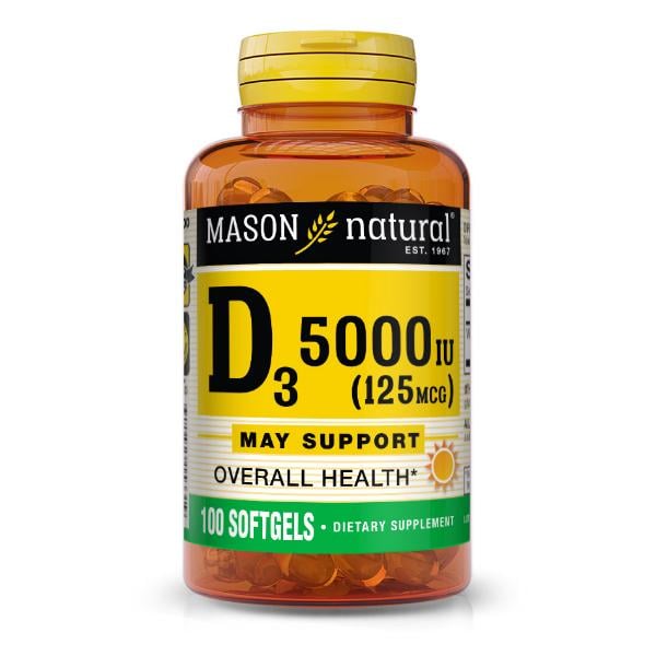 Вітамін D Mason Natural Vitamin D3 5000 IU 100 Caps