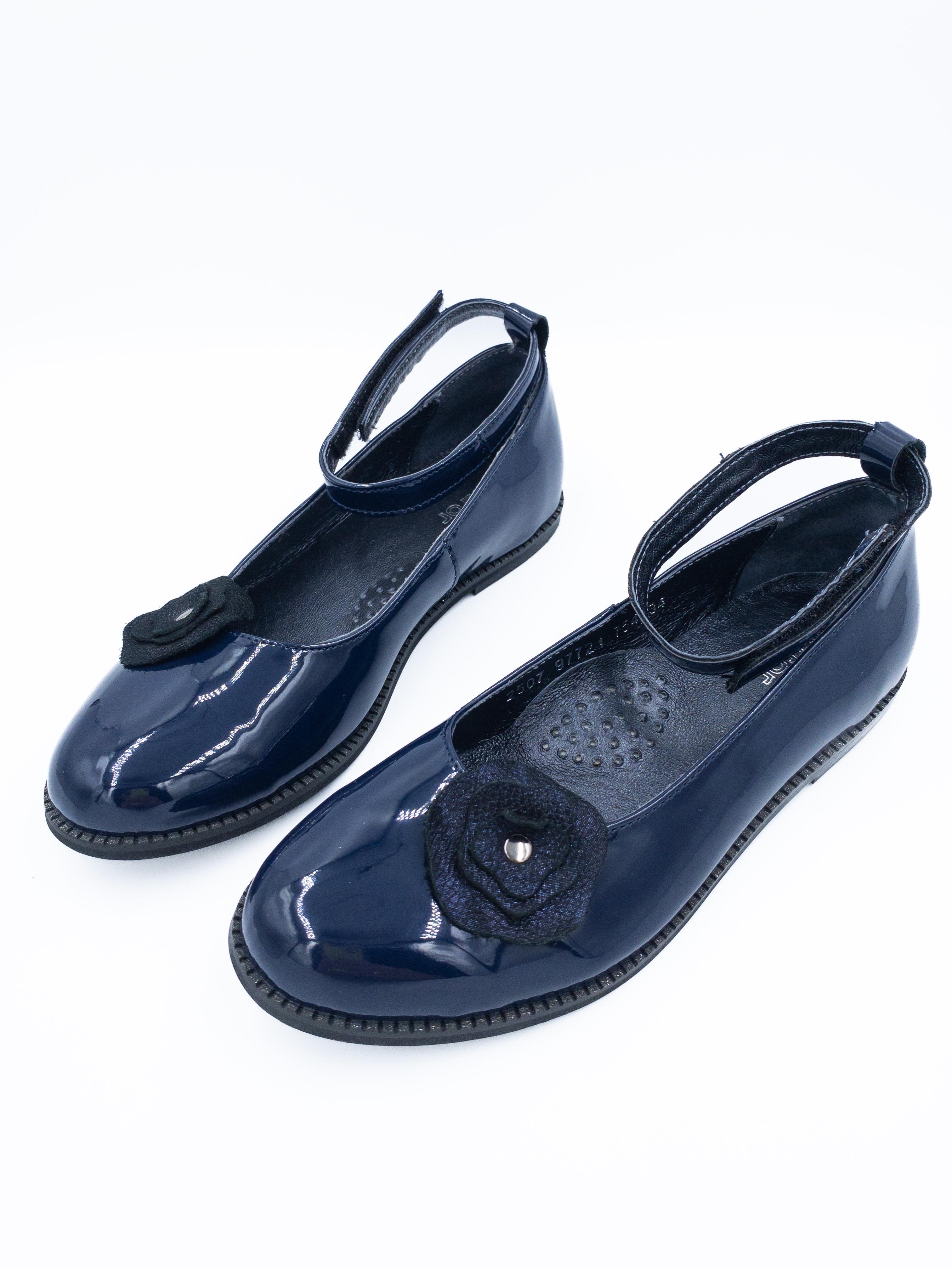 Туфли для девочки Bistfor кожаные Синий р. 34 (97718/753)