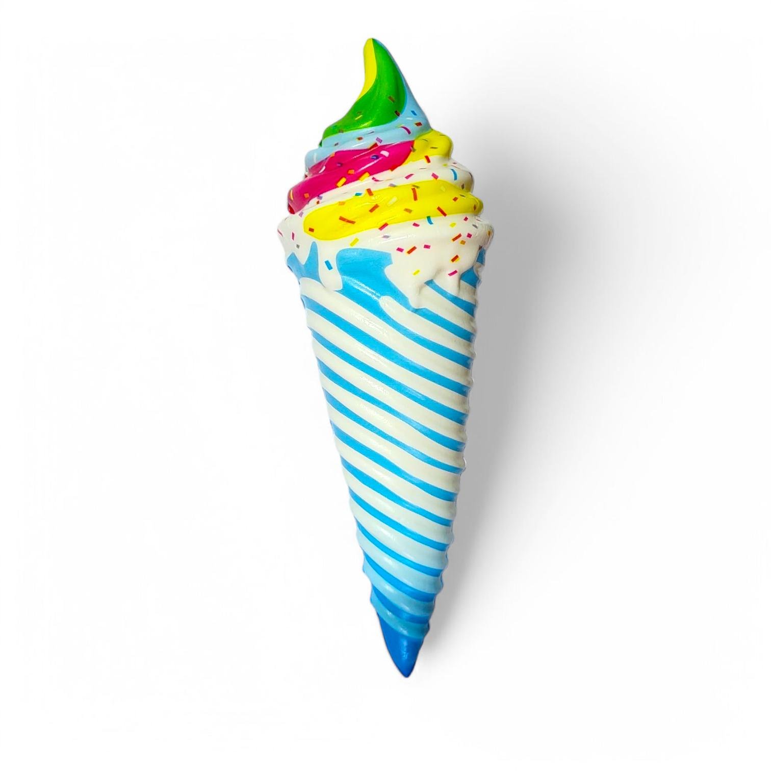 Антистресс игрушка сквиш Мороженое рожок 20 см Голубой микс - фото 1 Антистресс игрушка сквиш Мороженое рожок 20 см Голубой микс - фото 1