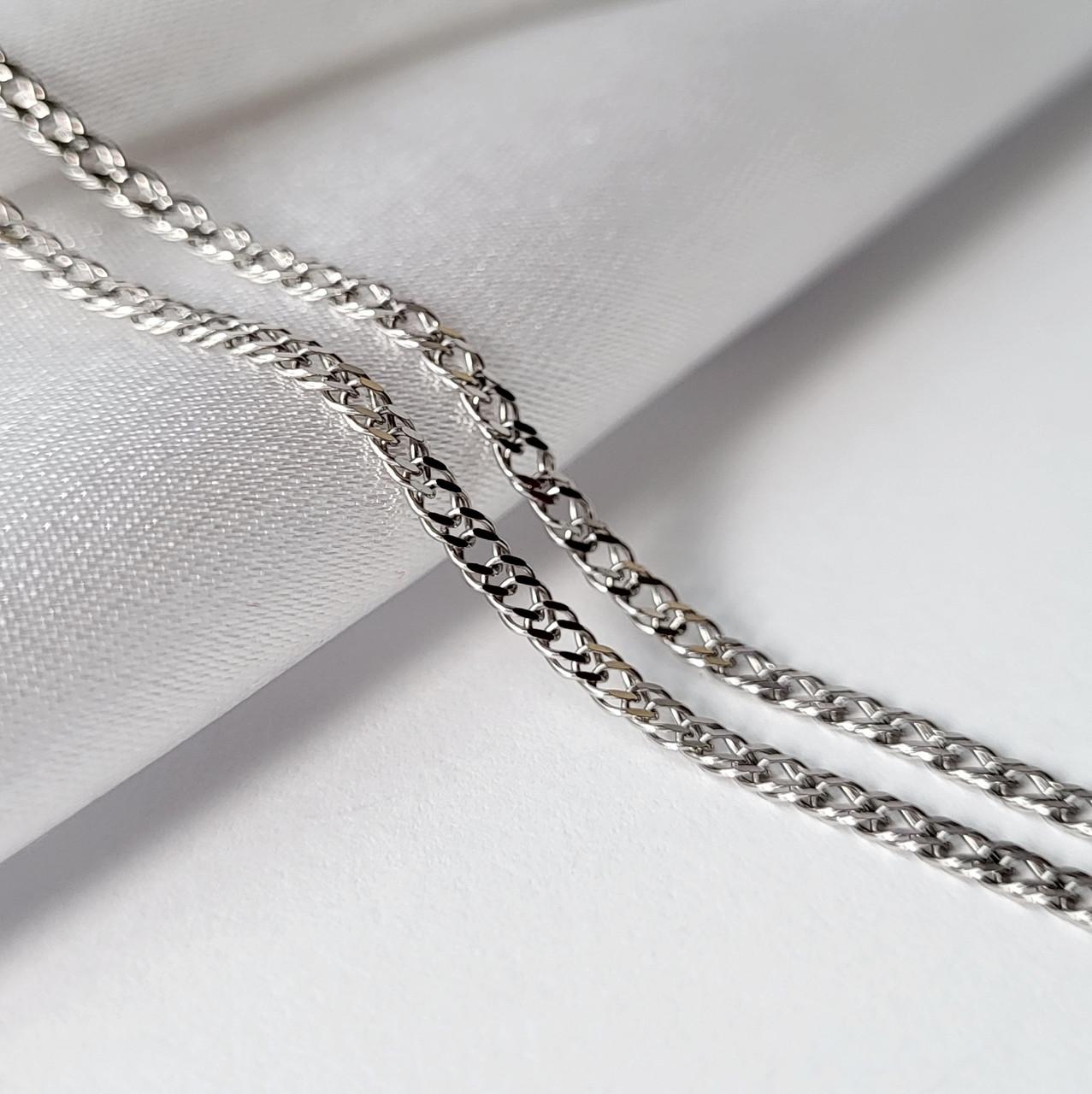 Колье серебряное Ромб плоский 55 см 925 проба 3,30 г (811р1/55)