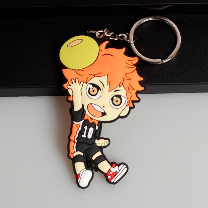 Брелок Сеї Хіната №10 Волейбол! Haikyuu! гумовий Rubber (20273)