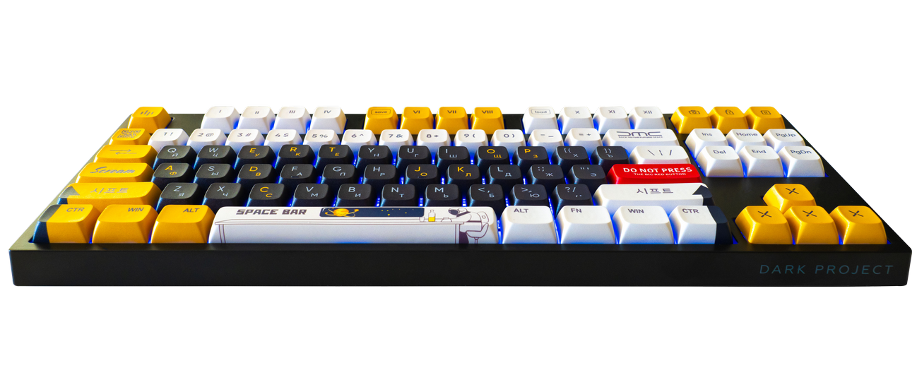 Клавіатура Dark Project One Pro KD87A LTD ABS Gateron Optical 1.0 Silver DP-KD-87A-020210-GSL (68664) - фото 4