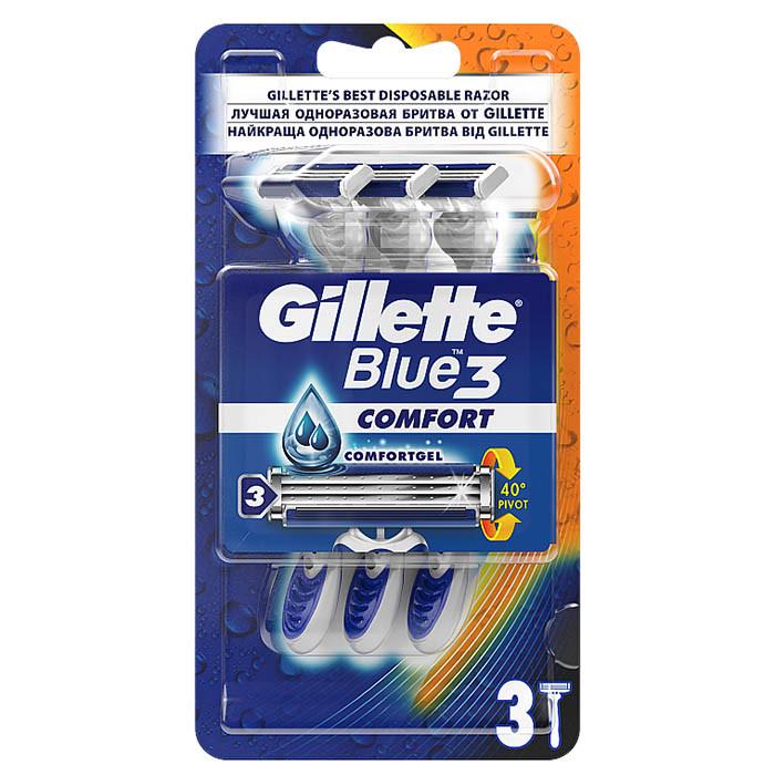 Станок для бритья Gillette Blue 3 Comfort 3 шт. (1651779549)