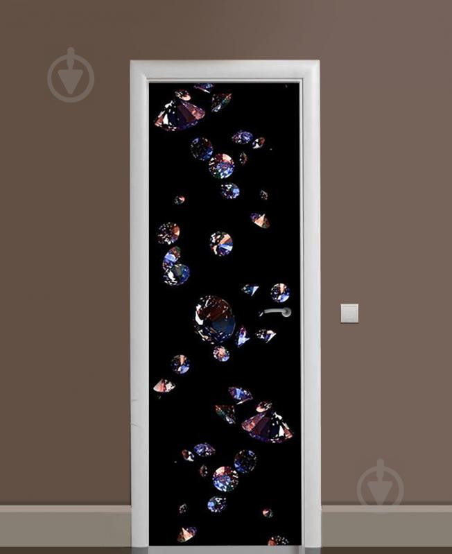 Наклейка на дверь Zatarga «Падение алмазов» 650х2000 мм виниловая 3Д наклейка декор самоклеящаяся Наклейка на дверь Zatarga «Падение алмазов» 650х2000 мм виниловая 3Д наклейка декор самоклеящаяся