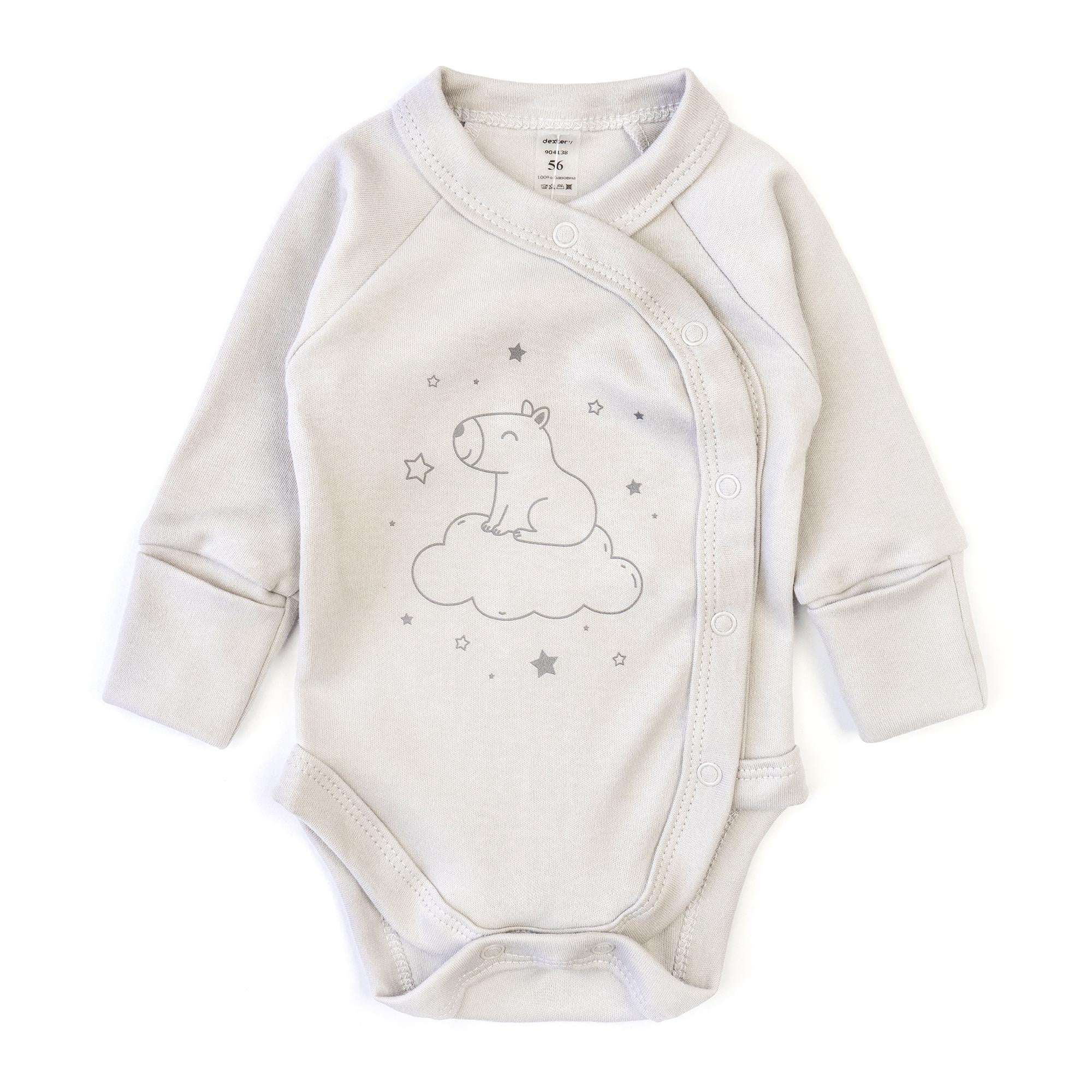 Боди детское Dexter's Cloudlet 904138 с длинным рукавом 68 см Серый (716321351) Боди детское Dexter's Cloudlet 904138 с длинным рукавом 68 см Серый (716321351)