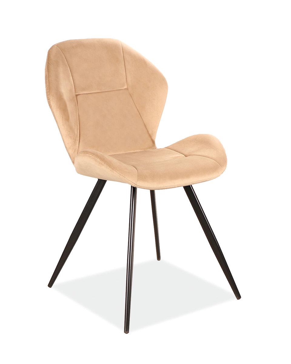 Стул GINGER Velvet Черный/Бежевый (GINGERVCBE)