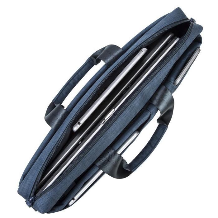 Сумка для переноски ноутбука Rivacase Biscayne 8335 с застежкой 15,6" Синий (621797) - фото 3 Сумка для переноски ноутбука Rivacase Biscayne 8335 с застежкой 15,6" Синий (621797) - фото 3